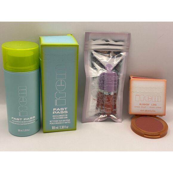 Item Beauty Addison Rae Brand Cream Blush + Lip Oil +AHA Cleanser BUNDLE BNIB - Picture 1 of 12